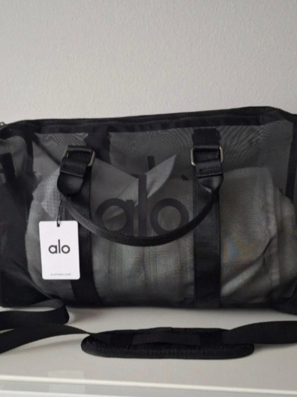Alo Yoga Black Gym Bag